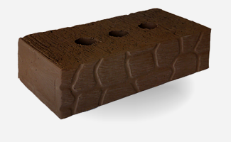 Кирпич полнотелый одинарный лицевой 250×120×65 Черепашка Коричневый